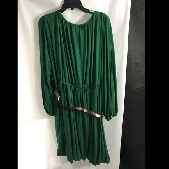 NWD Ellen Tracy Cold Shoulder Long Sleeve‎ Pleated Trim Dress [SZ 20W ] - Picture 7 of 8
